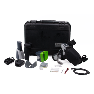 Thermo Niton XL3t 985 Ultra Handheld XRF Analyzer with 45 mm² SDD for General Metals Analysis with Hardcase, battery packs, usb assembly, locking holster
