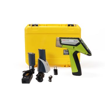Thermo Scientific Niton XL2 Plus handheld XRF analyzer shown in three-quarter view against a white background.
