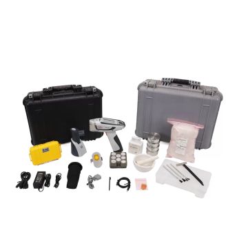 Complete Thermo Scientific Niton XL3t 600 soil kit with analyzer, cases, and accessories