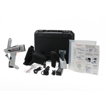Thermo Scientific Niton XL3t 800 handheld XRF analyzer kit with hard case, charger, accessories, and docs