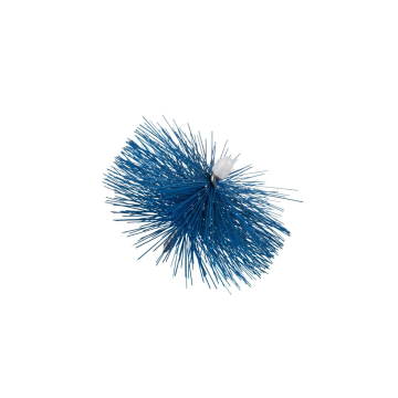 Wöhler Threaded Brush HT cleaning brush with blue bristles and guide ball tip