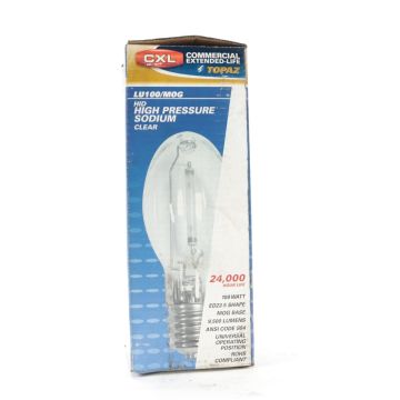 Topaz Lighting LU100/MOG-37 100W high pressure sodium lamp ED23.5 mogul base