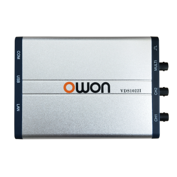 OWON VDS1022I 25MHz 100MS/s 2+1-Multi Channel PC Oscilloscopes with 5K Record Length USB Isolation