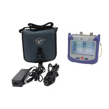 VeEX FX150 OTDR fiber optic tester kit with carry case and power accessories