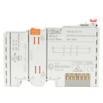 WAGO 750-517 digital relay output module for WAGO I/O System 750 mounted on DIN rail product view