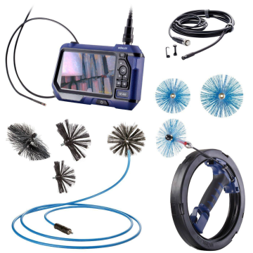 Wohler 8829 Residential Air Duct and Dryer Vent Cleaning Set with VE 400 HD inspection system