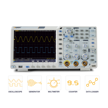 OWON XDS3102AVMAG21 2CH 12bits ADC 100MHz 1Gs/s N-In-1 Digital Oscilloscope with DMM, AWG 1CH 25MHz, and VGA Modules