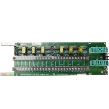 Yamatake Honeywell 8240-7444-001 ENH Relay Terminal Panel with multiple plug-in relays and numbered screw terminal blocks on PCB product view