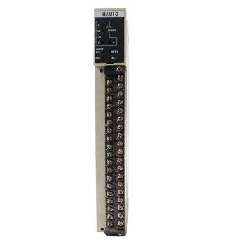 Yamatake Honeywell J-HAM10 analog input module showing side label and terminal block product view