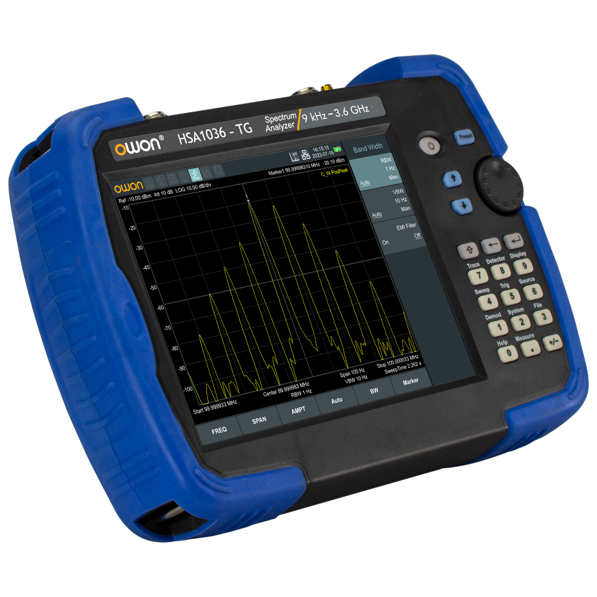 OWON HSA1036-TG 3.2GHz Handheld Spectrum Analyzer w/ Tracking Gen