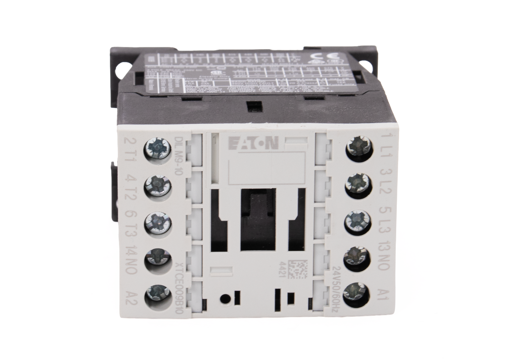 Eaton DILM9-10 XTCE009B10T 24V 50/60Hz Motor Contactor 3-Pole 9A AC-3 1NO