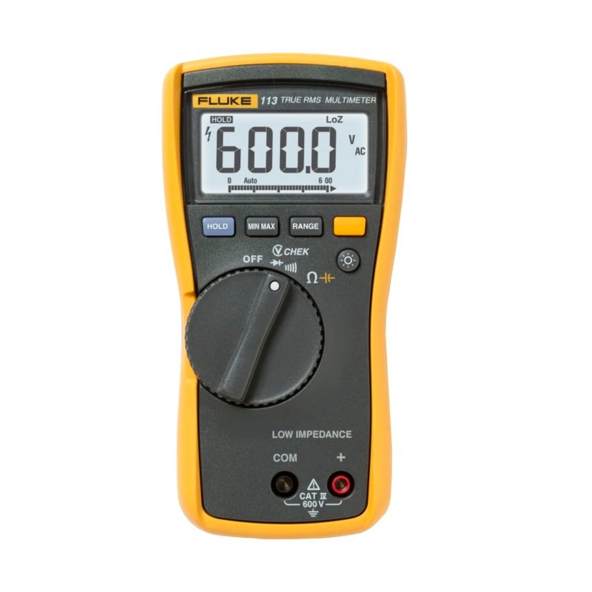Fluke 113 Digital Multimeter with Low Impedance VCHEK Testing