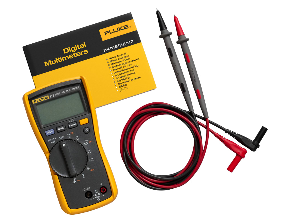 Fluke 116 HVAC Multimeter Temperature Microamps