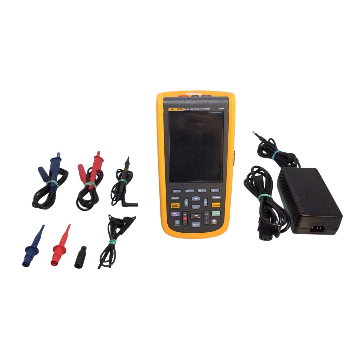 Fluke 123B/NA/S Industrial ScopeMeter Handheld Oscilloscope Dual-Function Testing