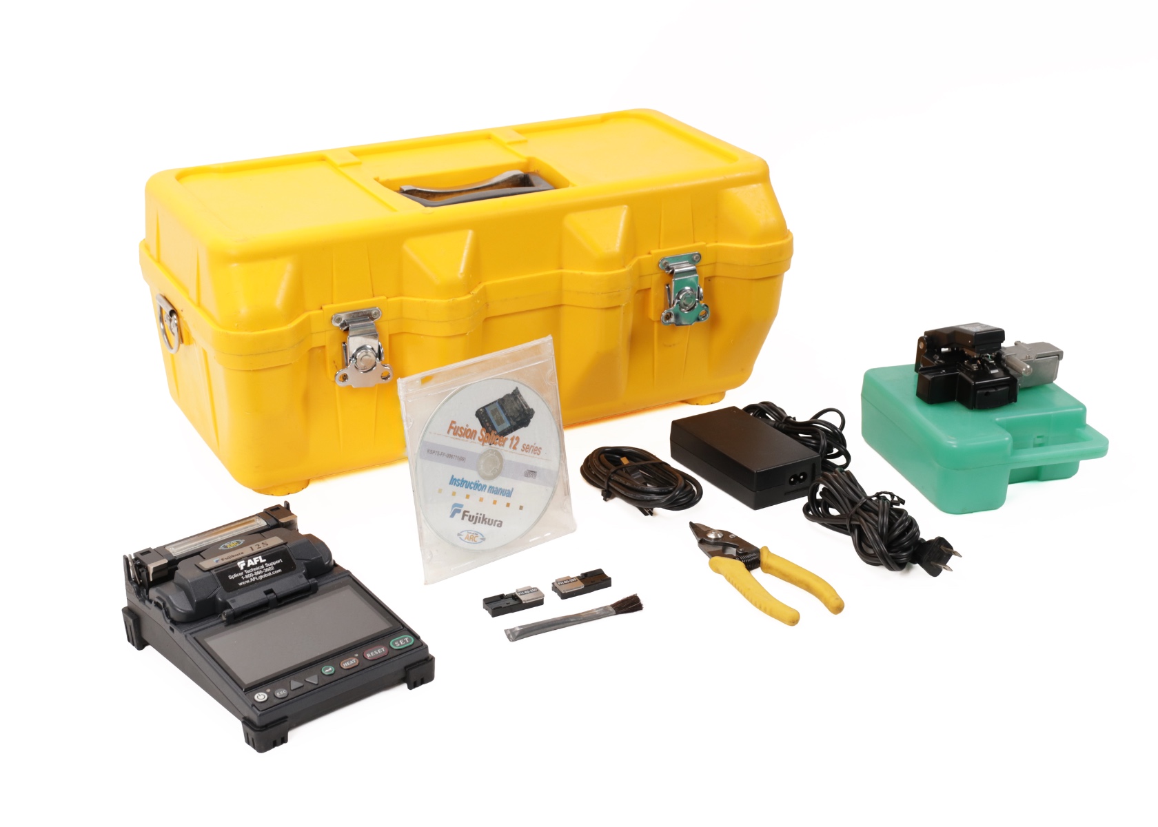Fujikura 12S SM FSM-12S Fiber Fusion Spicer with CT-06 Fiber Cleaver 