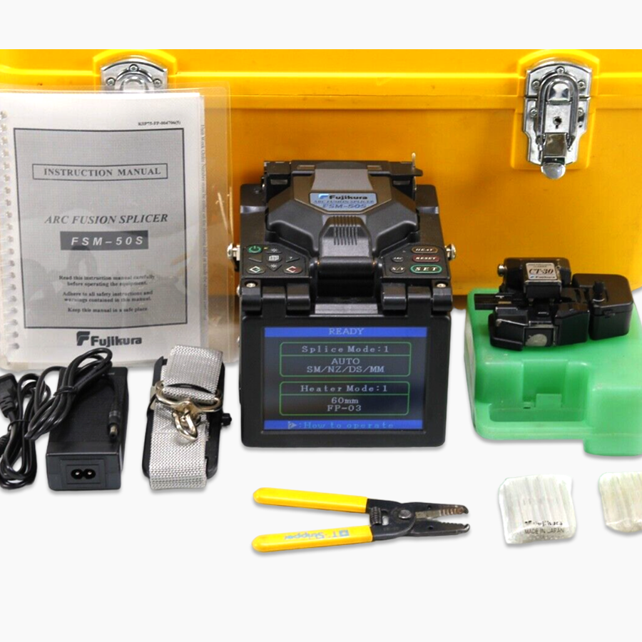 Best Quality Lutan Fuses   ミンク　リアルファー Fujikura FSM-50S SM MM Fiber Core Alignment Fusion Splicer w