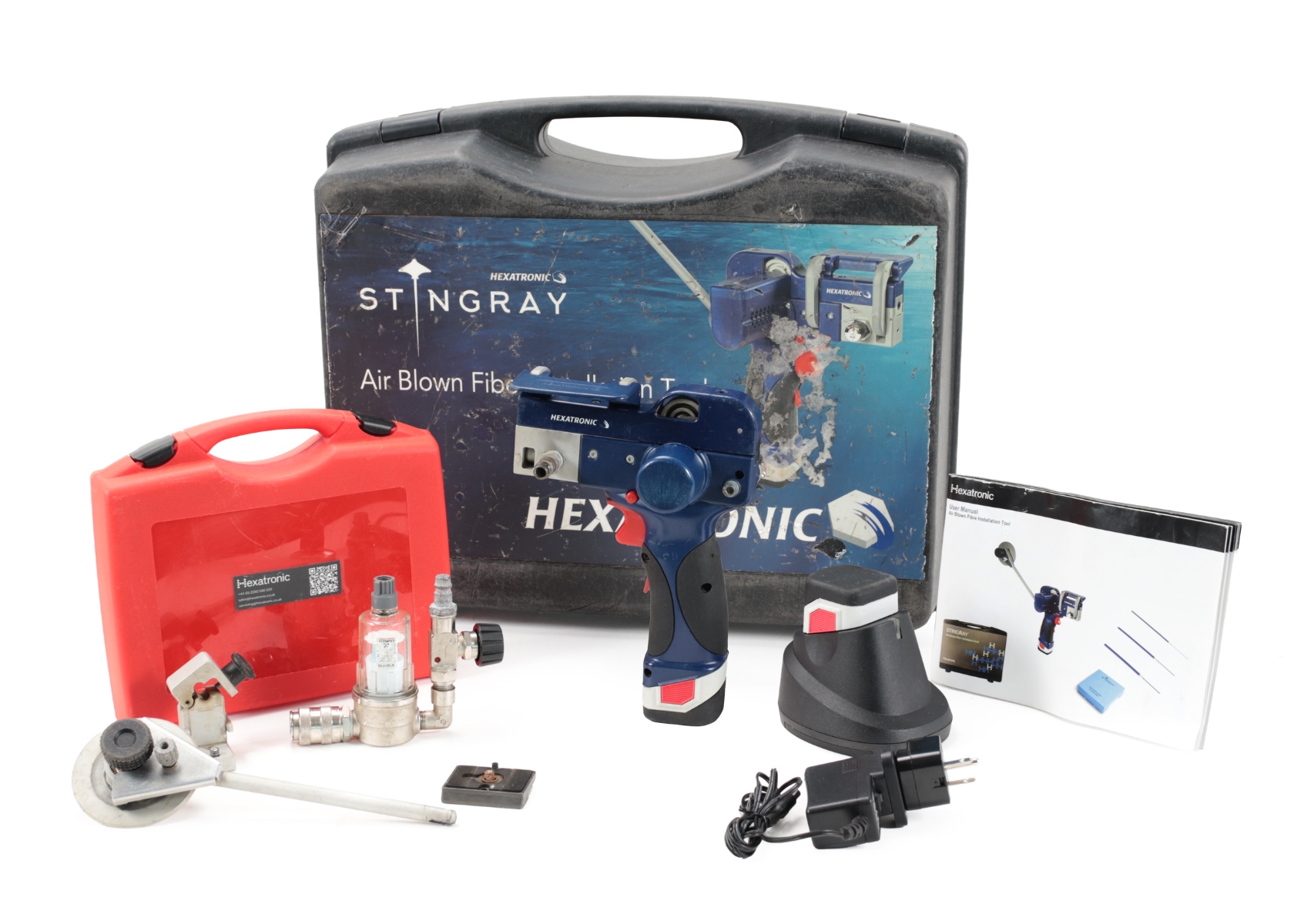 Hexatronic Stingray Air Blown Fibre Installation Tool Kit w/ 7mm Duct Clamp