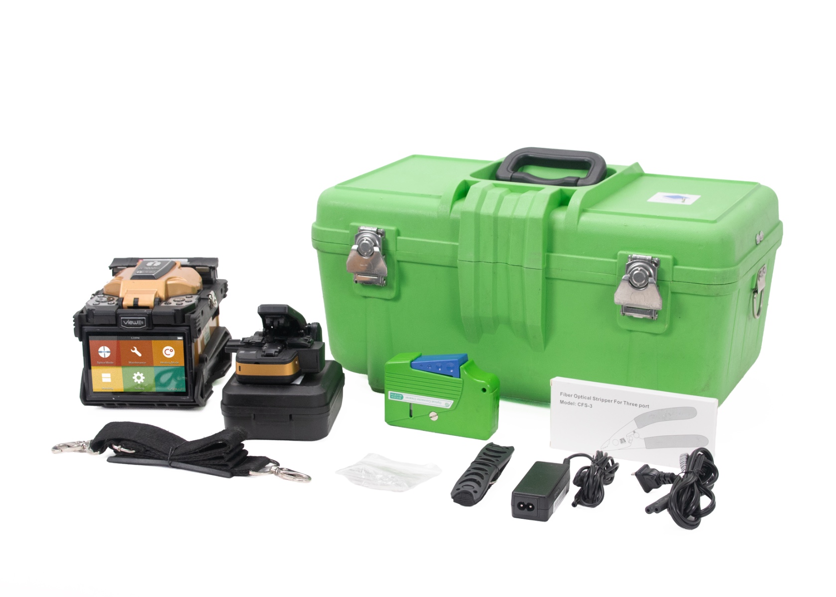 INNO View 6S SM MM Core Alignment Fiber Fusion Splicer w/ V11 Fiber Cleaver