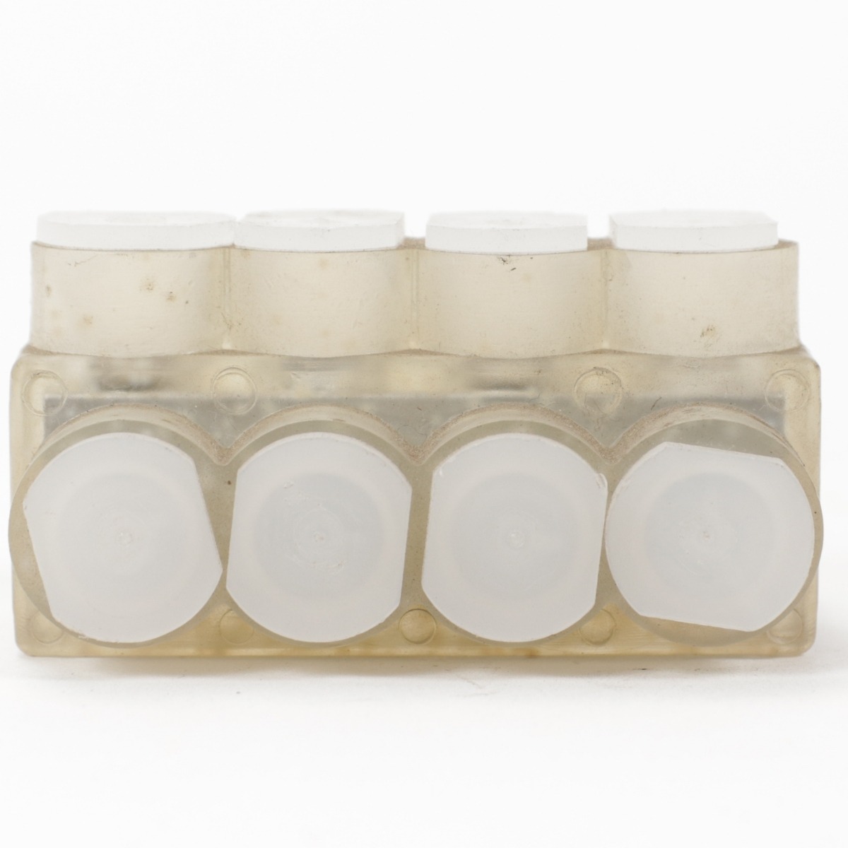 Panduit PCSB2/0-4 Insulated 4-Port Multi-Tap Connector, Clear PVC