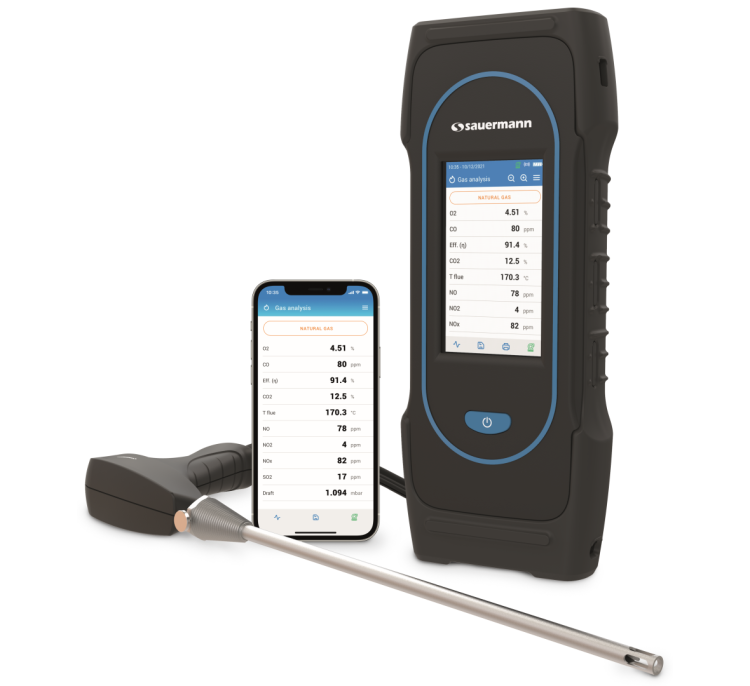 Sauermann SICA 2303N Si-CA 230 Combustion Gas Analyzer, 3 Gas Sensors