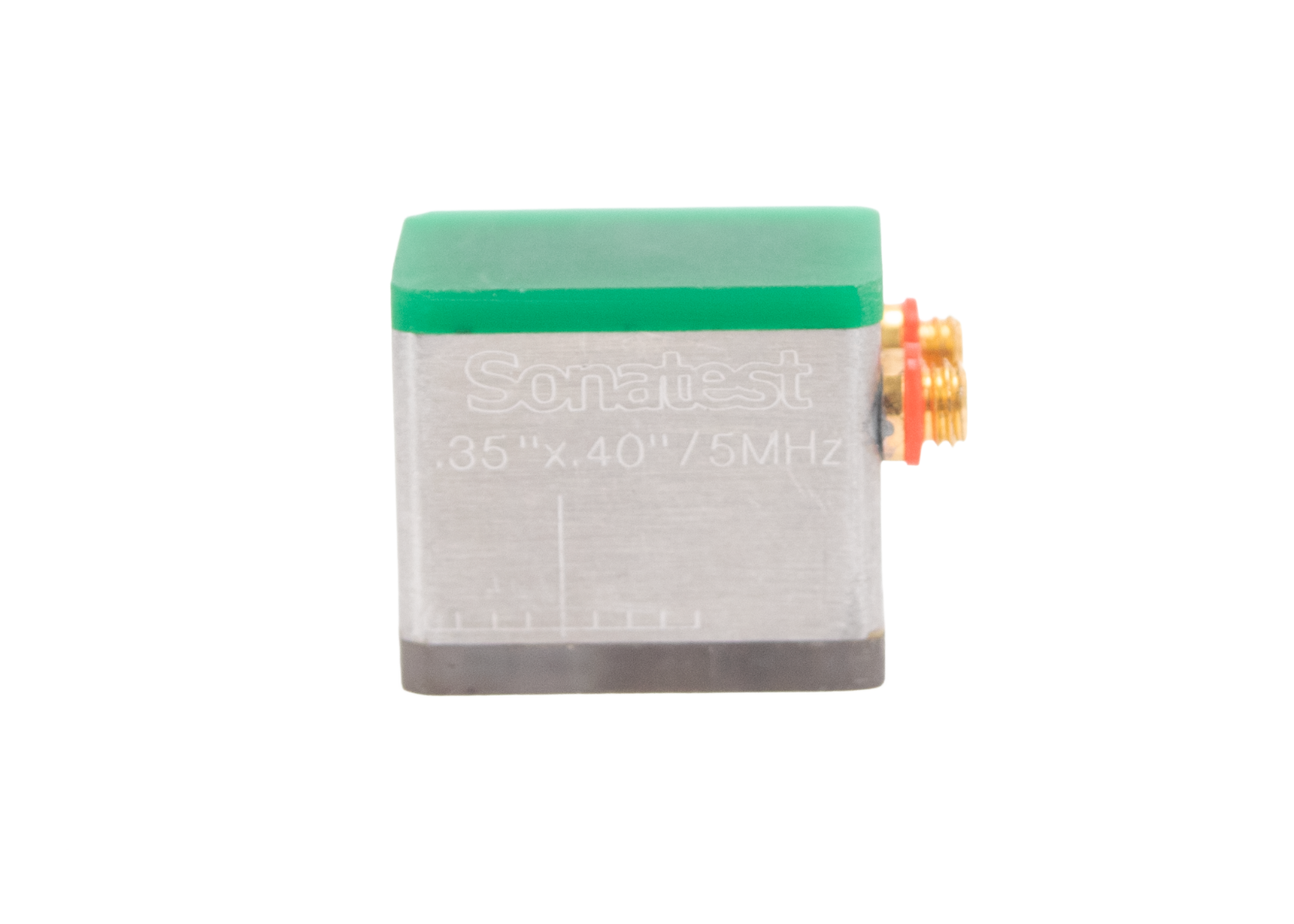 Sonatest Q-Scan-1 Ultrasonic Probe, 5 MHz, 0.35" x 0.410" Element (Right/Left Encoder Configuration)