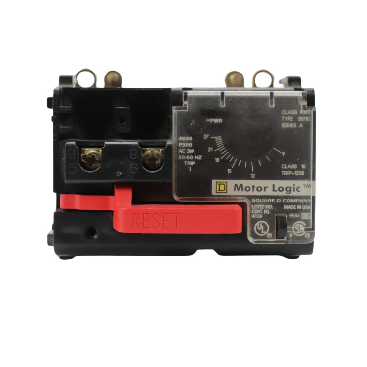 Square D 9065SS110 Solid-State Overload Relay 9-27A