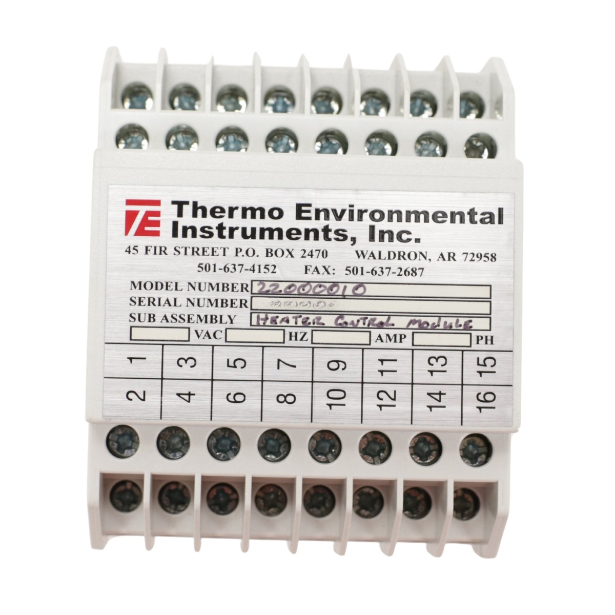 Thermo Environmental 2200-0-010 Heater Control Module