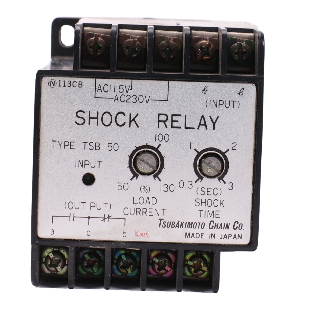 Tsubakimoto TSB50 – AC Motor Overload Shock Relay Protection